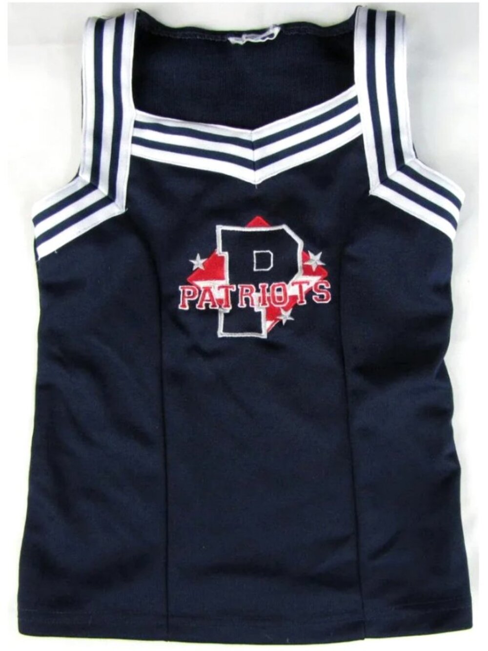 SALE! Cheerleader PATRIOTS Blue White Tank Top